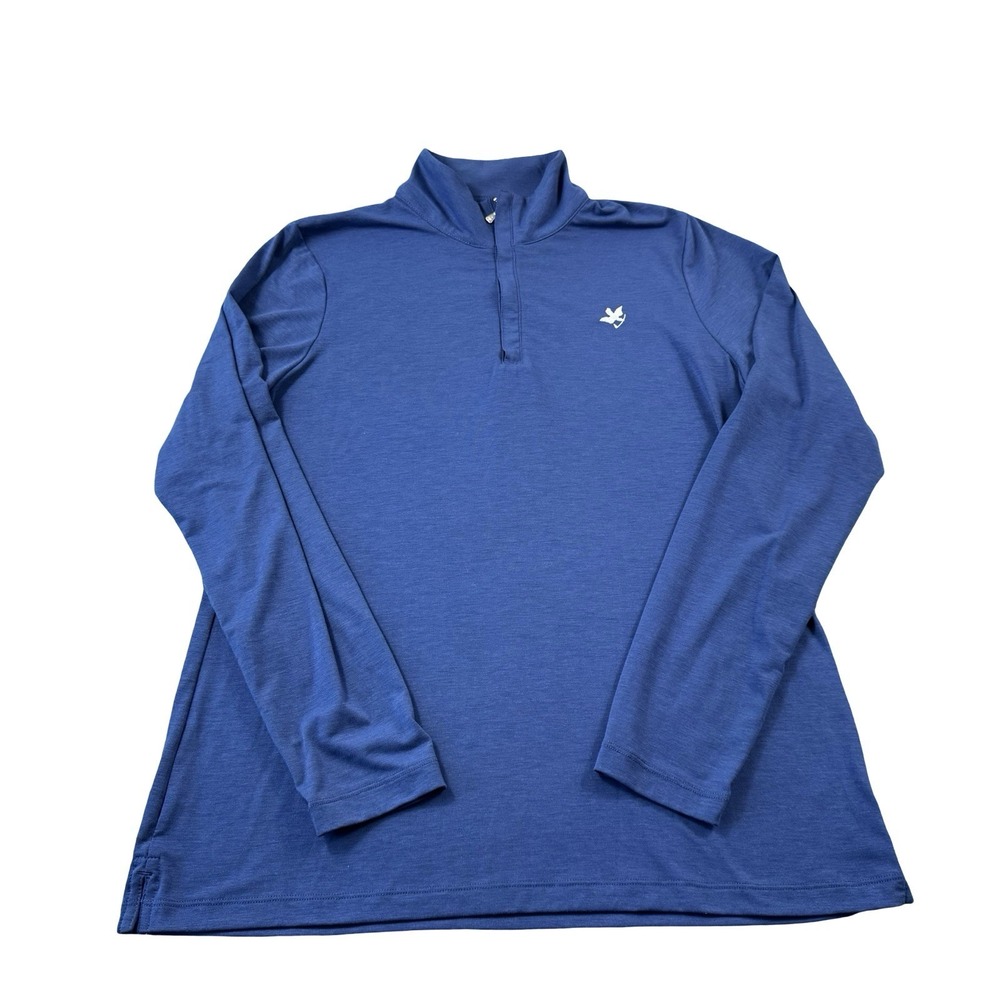 Peter Millar Blue Womens Dove Performance Half Zip Golf Pullover Size L